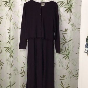 SALE!  Coldwater Creek 2 Piece Plum Maxi Dress with Jacket.  Med